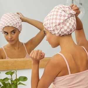 ✨Kitsch Luxury Satin-Lined Flexi Shower Cap for Women